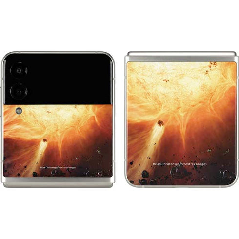 StockTrek Binary System Orbiting near a Black Hole Galaxy Z Flip3 5G Skin